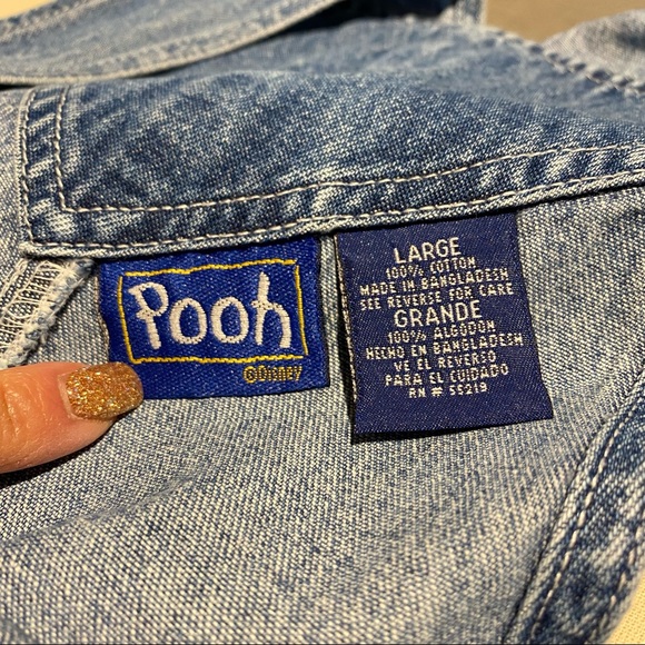 SOLD Disney Winnie the Pooh Blue Denim Jean Overalls - Picture 11 of 12